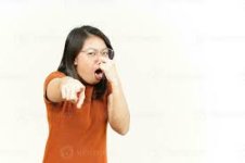 Smelling something stinky and disgusting Of Beautiful Asian Woman Isolated On White Background 35981946 Stock Photo at Vecteezy